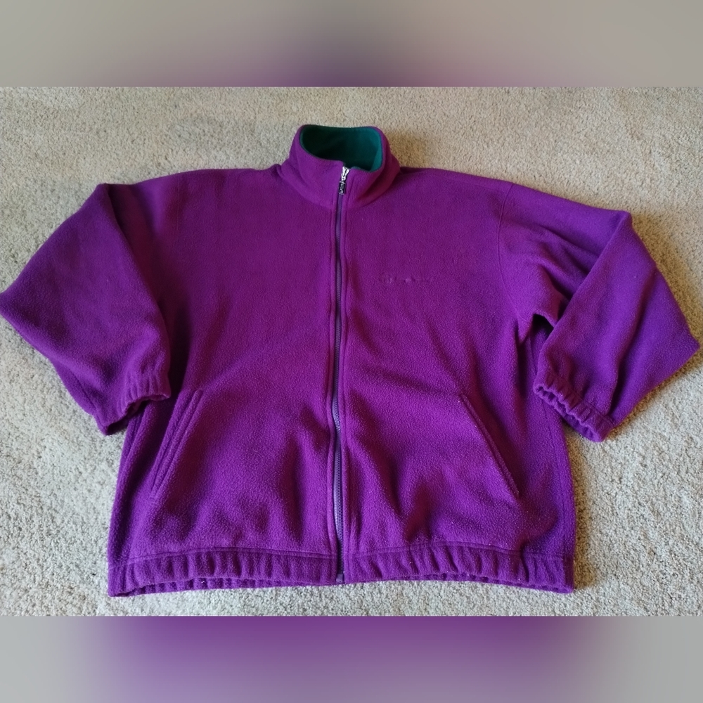 Vintage Sergio Tacchini Bold 90s Fleece Jacket Oversized
